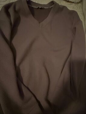 Marc New York Men's V-Neck Sweater in Mauve